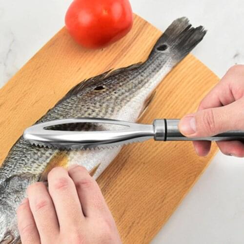 Stainless Fish Scales Scraping Graters Fast Remove Cleaning Peeler Scraper Fish Bone Tweezers Kitchen Accessorie Tool