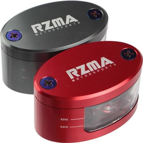 RZMA Electric vehicle brake upper pump oiler straight push oiler modified accessories aluminum alloy transparent oil cup