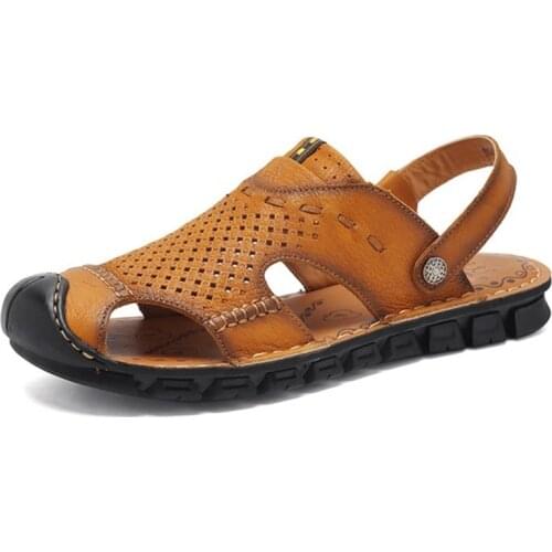 Men Summer Beach Sandals Gladiator Lightweight Roman Shoes Flip Flops Outdoor Shoes Large Size 38-44 AA60045