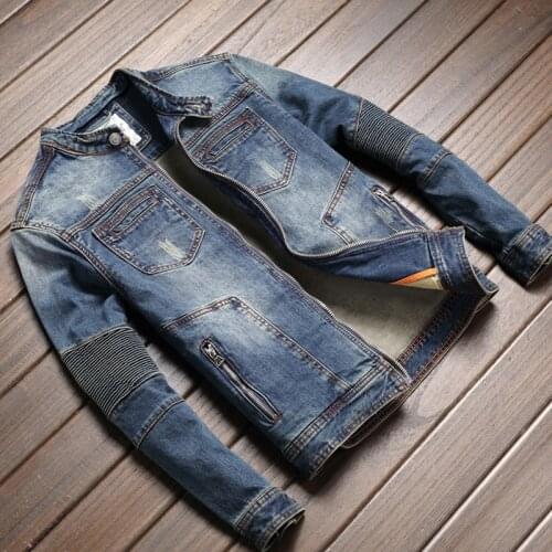 Vintage Summer Mens Coats Automotive Designer Mens Overcoats Workout Baseball Jean Jacket For Men 4XL Street Coat Man Clothing