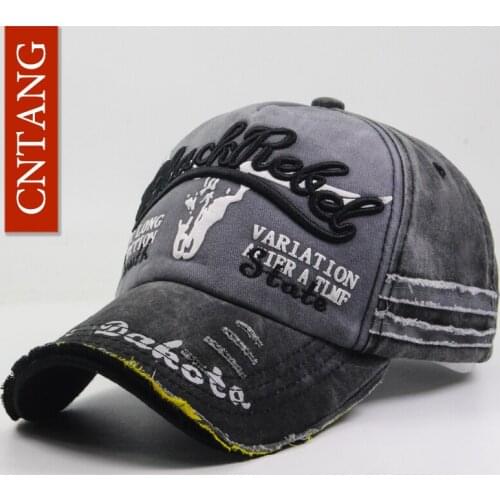 CNTANG Vintage Men Baseball Caps Summer Fashion Cotton Snapback Women Hip Hop Letter Cap Brand Casual Hat For Mens Adjustable