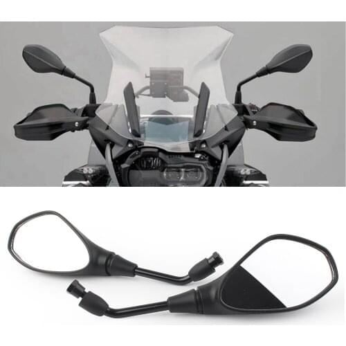 2pcs Universal Motorcycle Rearview Side Mirrors Casual Style 10mm Positive Threads Motorbike Rear View Mirror