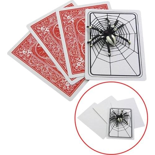 1 Set New Spider and Net The Web Trick Cards Magic Props Magic Tricks Toys Magician Gimmick Magic Illusion Closed-up Magic toys