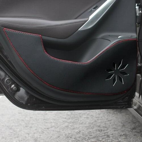 4pc for mazda 6 ATENZA 2017 WITH letter Anti kick pad for car door PU protection pad