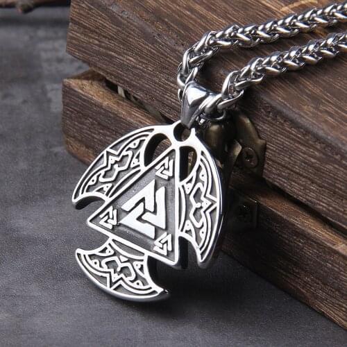 Vikings Jewelry stainless steel viking pendant necklace for men new arrival high quality charm jewelry