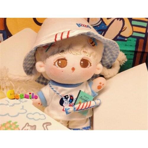 Cosmile Hand-Made Xiaozhan Wang Yibo Doll Clothes Clothing Suit Stuffed Outfits Toy Bag Strap Cute Lovely Gift
