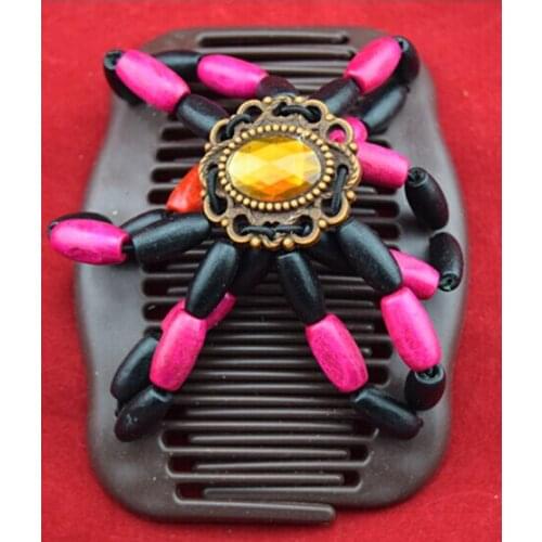 Red black spider leg parts magic comb 50 pcs/lot hair accessory Double Magic Fashion lady special new year gift