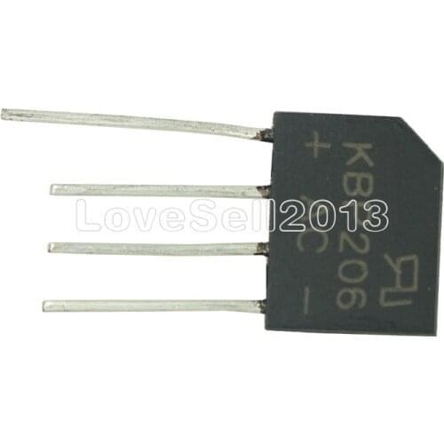 5pcs Diode Bridge Rectifier 600V 2A KBP206G KBP206 4PIN SIP-4 Single Phase