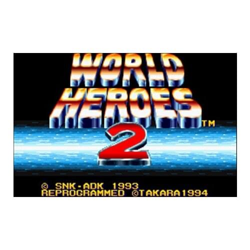World Heroes 2 16 bit Big Gray Game Card For NTSC Game Player Drop Shipping