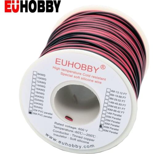 40M 131.23 feet 26AWG JR Futaba Servo Extension Cable Wire Cord Lead Extended Wiring for RC DIY accessories