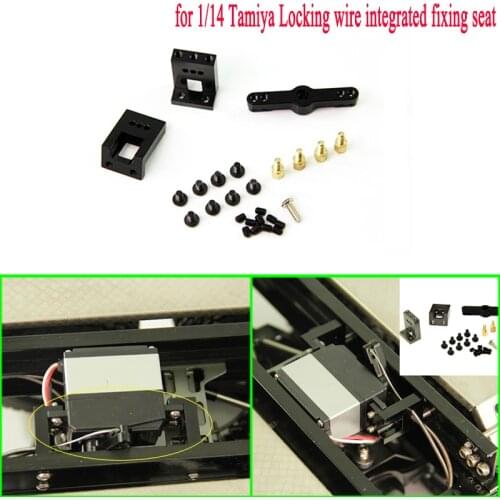 Metal Locking Wire Integrated Fixing Seat for 1/14 Tamiya RC Truck Car SCANIA VOLVO ACTROS 3363 1851 AROCS MAN TGX Diy Parts