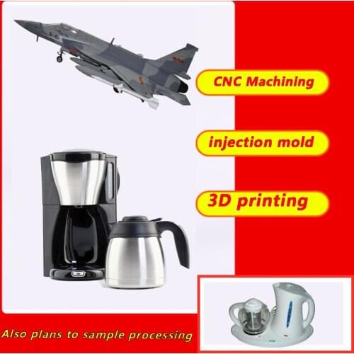 Aircraft model 3D printing service aluminum alloy stainless steel CNC machining center vacuum duplicate mold production