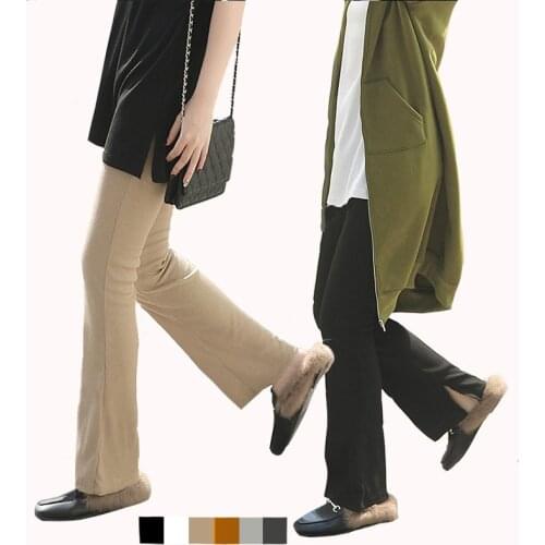 Fashion Casual Horn Rib Slit Leggings Spring, Summer, Summer and Autumn Simple Loose Trousers Good Match