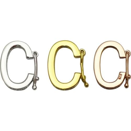 Beadsnice Fashion Sterling Silver Clasps Jewelry Connector DIY Bracelets and Necklaces Clasps With High Quality CZ Diamond