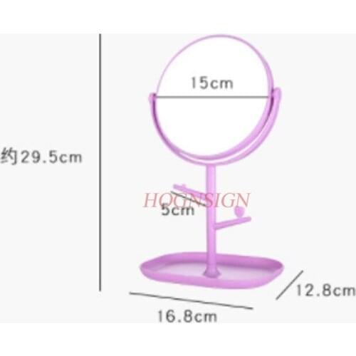 Desktop Desktop Mirror Single-sided Folding Square Princess Mirror Hd Beauty Makeup Simple Dressing Sale