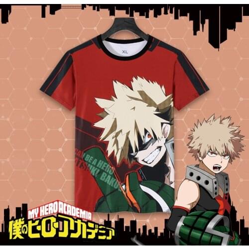 New Anime Boku no hero academia T-Shirt My Hero Academia T shirt Hero Cosplay Tops Casual Printing Tees