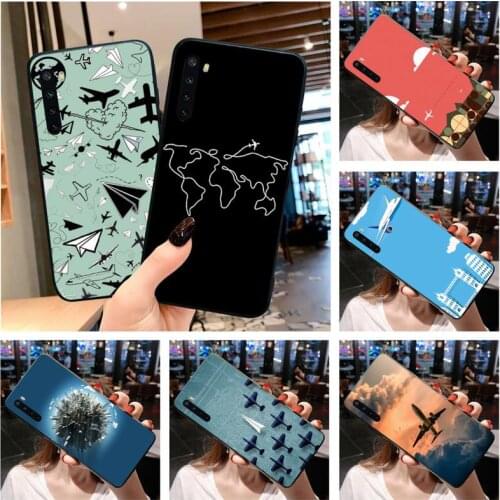 Popular Planes Map Designs Phone Case For OPPO Realme 6 Pro Realme C3 5 Pro C2 RENO2-Z A11X