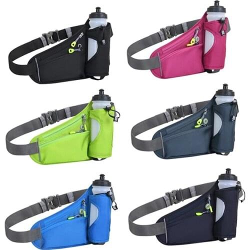 1PC Running Waist Bags Water Bottle Holder Outdoor Camping Hiking Fitness Men Women Bicycle Cycling Belt Portable Waist Bag