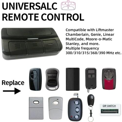 300-390mhz Garage Door Remote Control for Liftmaster Chamberlain 371LM, 373LM, 375LM, 375UT, 971LM, 973LM, 893MAX