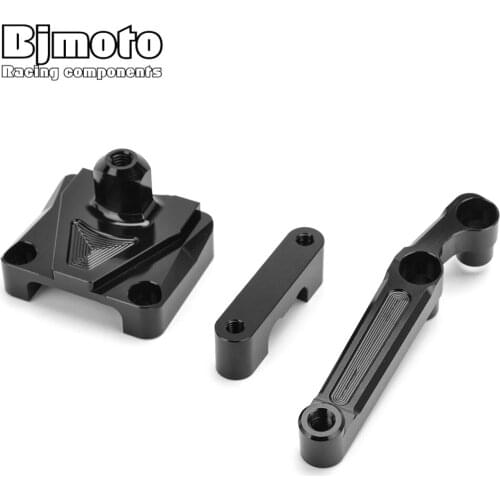 Bjmoto Motor Ninja250r EX 250 Steering Damper Stabillizer Bracket Holder Kit For Kawasaki NINJA 250R EX250 2008-2012