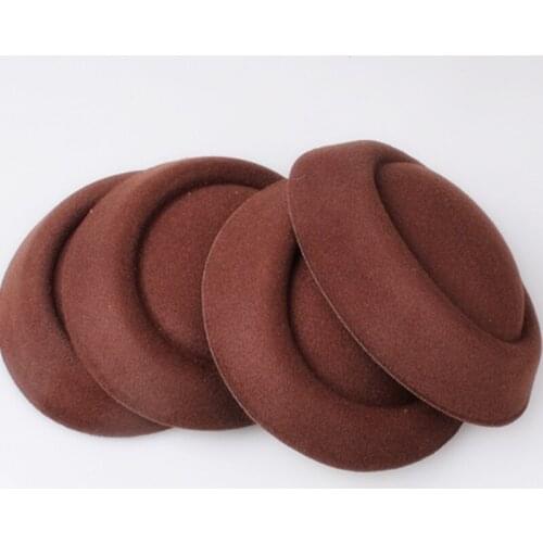 Brown Or 20 Colors 16CM Fascinator Hats DIY Millinery Hair Accessory Pillbox Fascinator Bases Mini Top Hat For Occasion MYQH020