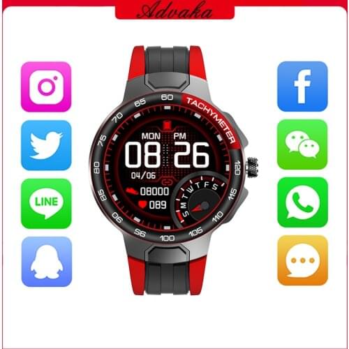 Advaka E15 Sports Smart Watch Outdoor Water Proof Coming Reminder Weather Heart Rate Blood Pressure Tracker