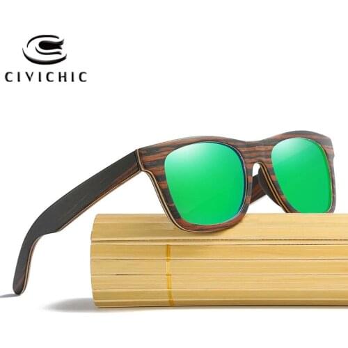 Chic Polarized Sunglasses Men UV Driving Fishing Oculos Wood Eyewear Women Retro Cat Eye Glasses Bamboo Gafas De Sol Mujer KD043