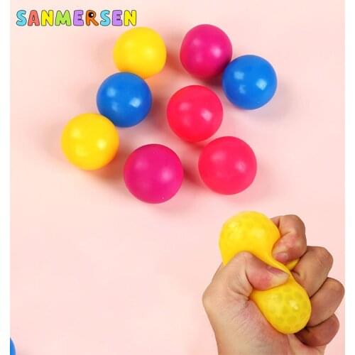 Stick Wall Ball Decompression Ball Sticky Squash Ball Suction Decompression Toy Sticky Target Ball Catch Throw Ball Kids Toys