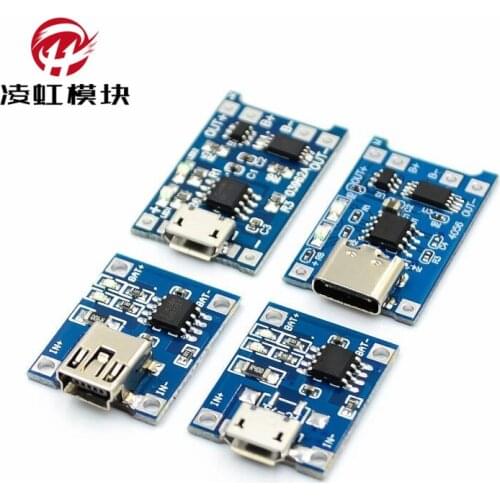 TP4056|18650 lithium battery 3.7v 3.6V 4.2V lithium battery charging board 1A overshoot and overdischarge protection