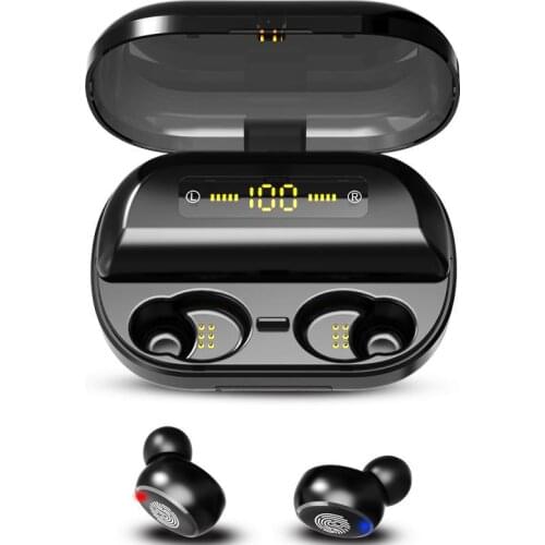 TWS 5.0 Bluetooth Earphone 9D Stereo Wireless Earphones IPX7 Waterproof Earphones Sport Headphone with 4000mAh Power Bank