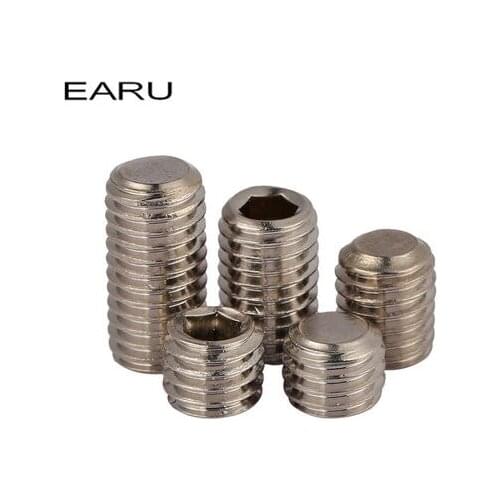 150 pieces M3*3 304 Stainless Steel Inner Hexagon Hex Hexagonal Head Socket Plug Set Screws Bolt Jimi Flat End Adapter