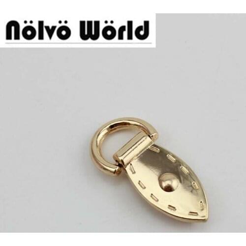 30pcs 4colors hardware accessories luggage on both sides of the screw Round Head D ring bag package chain hook ears metal edge