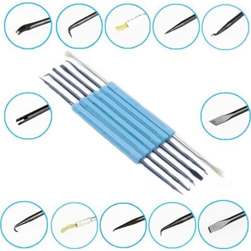 6pcs/set of electronic crowbar heating auxiliary repair welding cleaning SA-10 electronic circuit board tool