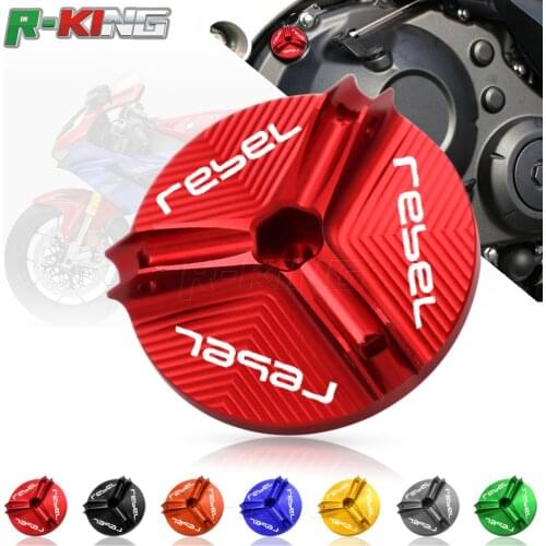 For Honda Rebel CA250/CMX250/CMX250C Motorcycle Accessories Engine Oil Cup Cover Oil Filler Drain Plug Sump Nut Cap