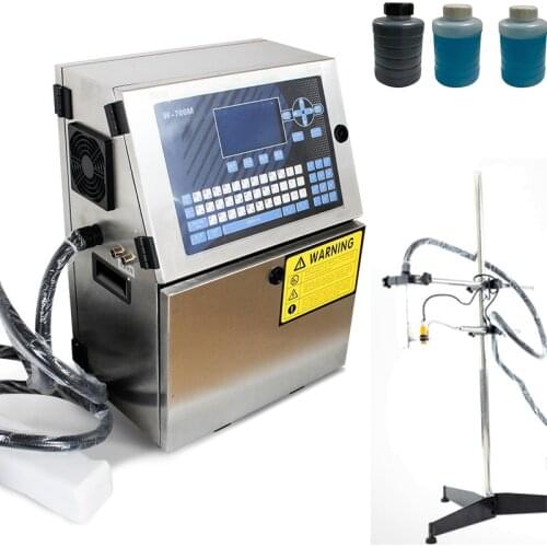 Automatic Industrial Batch code Number date Plastic Pipe Bottle Bag pvc egg cable cosmetic CIJ Inkjet Printer online printer