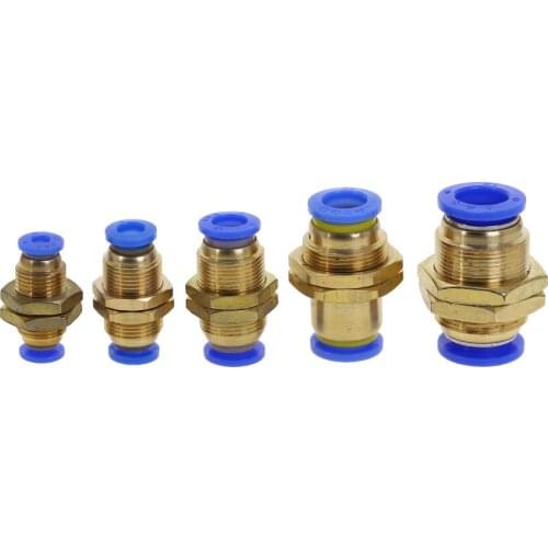 1pc Pm4/6/8/10/12/16 Air Pipe Quick Connector Is Directly Connected