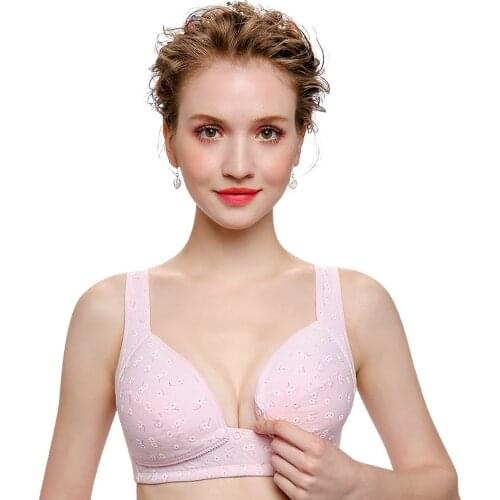 2020 Pregnant Women Underwear Breast Feeding Nursing Bra Flower Breastfeeding Maternity Bra Front Nursing bras For Mothers
