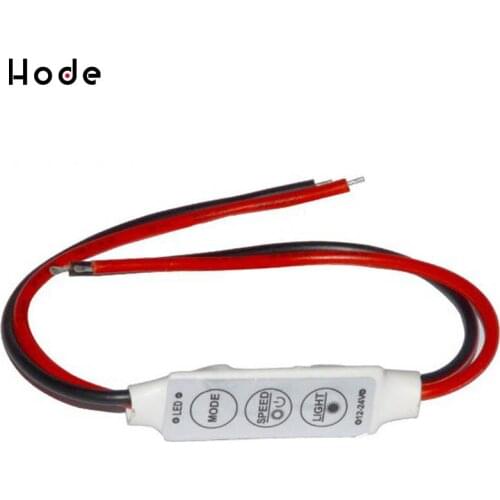 DC 12V 3Keys Mini Single Color LED Dimmer Controller switch For SMD 5050 2835 3528 5730 5630 Single Color LED Strip Light
