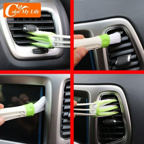 Car Cleaning Double Side Brush for Volkswagen VW Polo Jetta MK4 MK5 MK6 Golf 4 5 6 7 Passat CC Tiguan POLO T5 T6 UP T-ROC Arteon