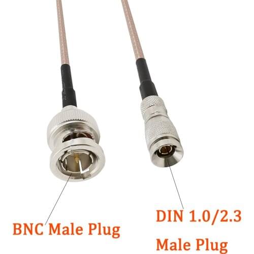 BNC Male Plug DIN 1.0/2.3 Male Plug 75 Ohm SDI Vedio Cable for HD SDI 3G SDI Vedio RF RG179 Pigtail Cord Coax Cable 1/3/6/9/12M