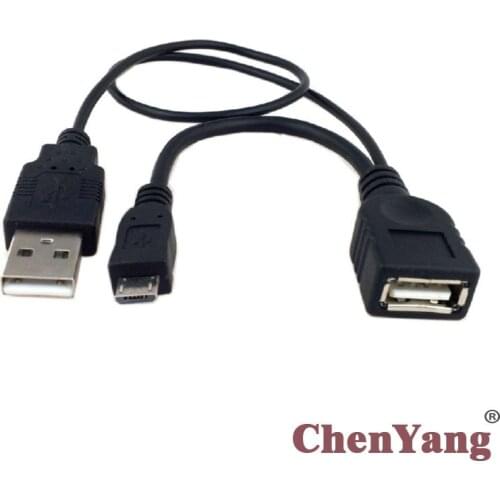 Zihan Micro USB 2.0 OTG Host Flash Disk Cable Black Color with USB power for Galaxy S3 i9300 S4 i9500 Note2 N7100 Note3 N90