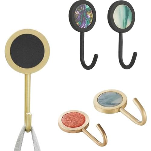 Nordic Style Brass Hooks Door Back Wall Mounted Hanger Clothes Key Hat Hanging Rack Home Bathroom Hook