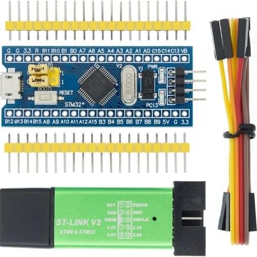STM32F103C8T6 ARM STM32 Minimum System Development Board Module For Arduino DIY Kit + ST-Link V2 Mini STM8 Simulator Download