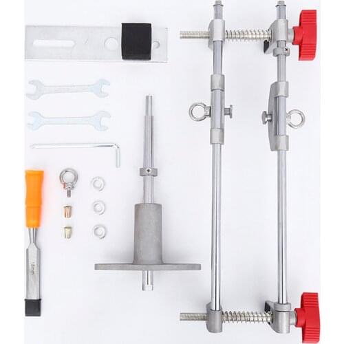 Lock Door Mortiser Kit Professional Locksmith Carpentry Hole Saw Opener Installation Mortising Jig Tool Maintenance Set
