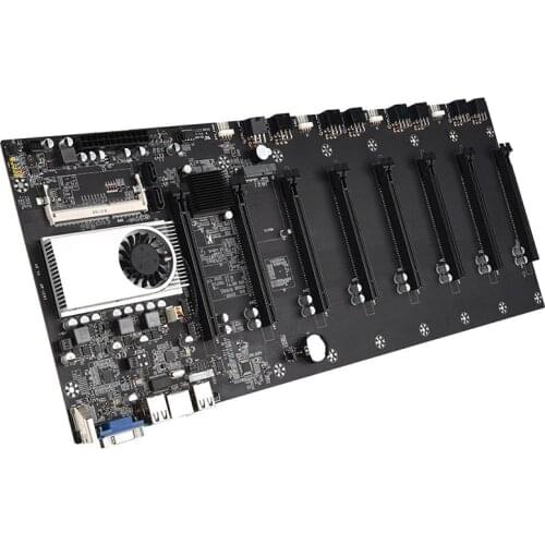 1pc 1037U CPU HM77 Chipset VGA HDMI-Compatiable 8-GPU motherboards for miner PCI-E 16X Cryptocurrency Mining Motherboard