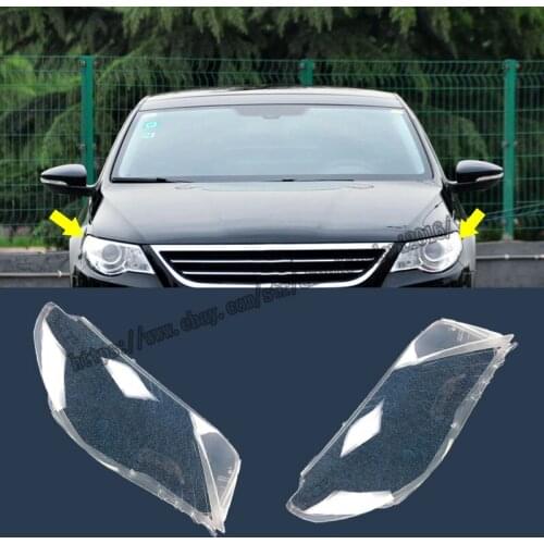 Fit For Volkswagen VW CC 2009-2012 Left and Right Front Headlights Cover Lens Car modification accessories