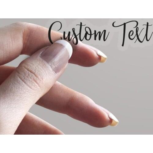 CUSTOM Cursive Phrase Or Name Vinyl Stickers Best Friend Gift Laptop Decals Cute Stickers Waterproof Label Macbook