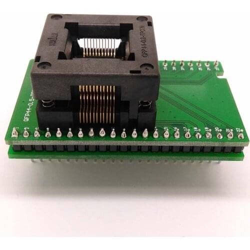 TQFP44 FQFP44 QFP44 to DIP44 Programming Socket OTQ-44-0.8-14 Pitch 0.8mm IC Body Size 10x10mm Adapter SMT /SMD Test Socket