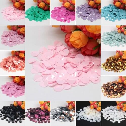 Folded Sequins 8/10/12mm Cup Oval Folding Sequins Horse Eyes Crafts Frosted Loose Paillette Diy Wedding Sewing Accessories 10g