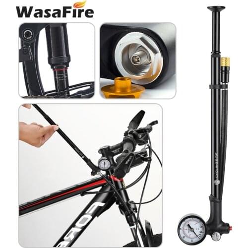 120PSI High-pressure Bicycle Pump Air Shock Pumps For Fork Rear Suspension Mountain Bike Portable Mini Hose Air Inflator